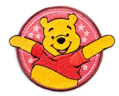 Winnie the Pooh Round Iron-On Patch for Clothing