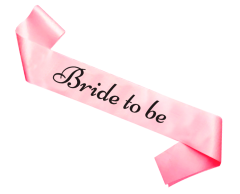 Pink "Bride to Be" Sash