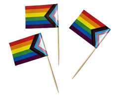 Pride Cake Flags with the New Progress Pride Flag