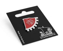 The raven banner - historic danish viking symbol pin
