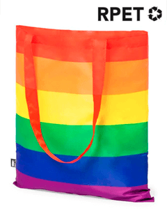 Tote bag Pride rainbow made from recycled plastic RPET