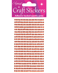 Red Rhinestones 3mm, 418 pcs. Self-Adhesive