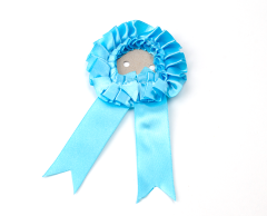 Rosettes for 56mm buttons - Baby blue