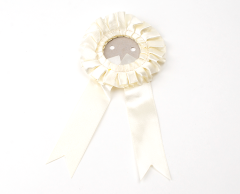 Rosettes for 56mm badges - White