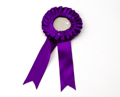 Rosettes for 56mm badges - Purple