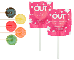 Custom-Printed Round Lollipops
