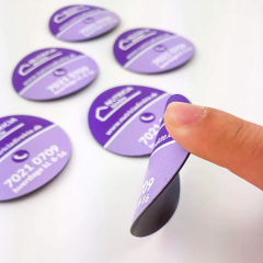 Round Foil Magnets in Standard Sizes