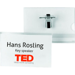 Nametag holder for businesscards