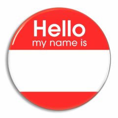 Hello my name is badge