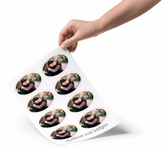 Oval Badge Designer 45x70mm