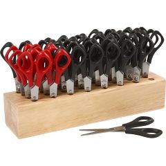 School Scissors, Set with Holder