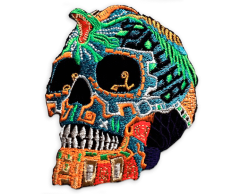 Skull Biker Patch for Clothing