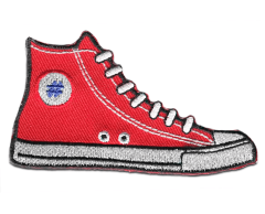 Sneaker Shoe Fabric Badge for Clothing