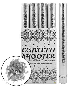Large Silver Confetti Cannon (Eco-Friendly Confetti)