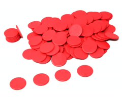 Red Game Pieces: 100 Count Tokens for Games
