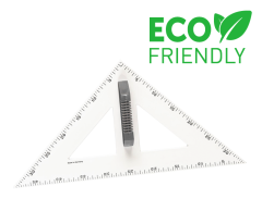 Large Magnetic Chalkboard Triangle Ruler, 45°, 50cm