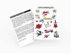 Temporary Tattoo Sheets - Here, you can feature a variety of designs