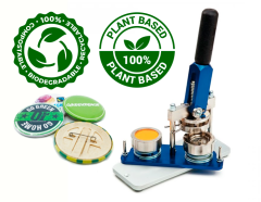 Large package – Badge machine for making biodegradable badges