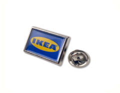21x13 mm rectangular pin - Superexpress variant silver