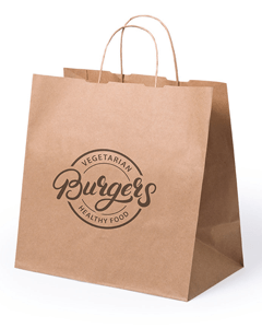 Take away kraft bag