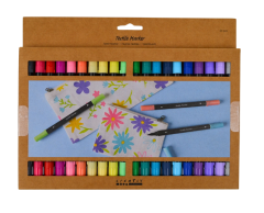 Fabric Markers, 20 Assorted Light Colors
