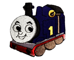Thomas Train Fabric Badge with Iron-on Adhesive
