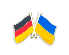Germany - Ukraine Friendship Flag Pin