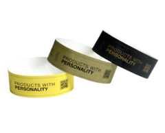 Tyvek Paper Wristbands with Print - with Security Adhesive
