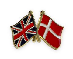 UK/Denmark Friendship Flag Pin (UK/DK)
