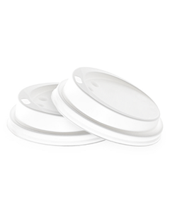 White Drink Lids for Paper Cups - Various Sizes